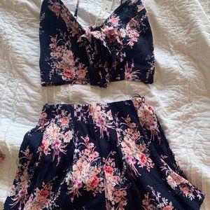 NWT Floral Two Piece Set